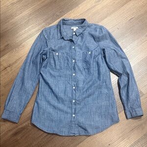 Old Navy Blue Button Down Shirt